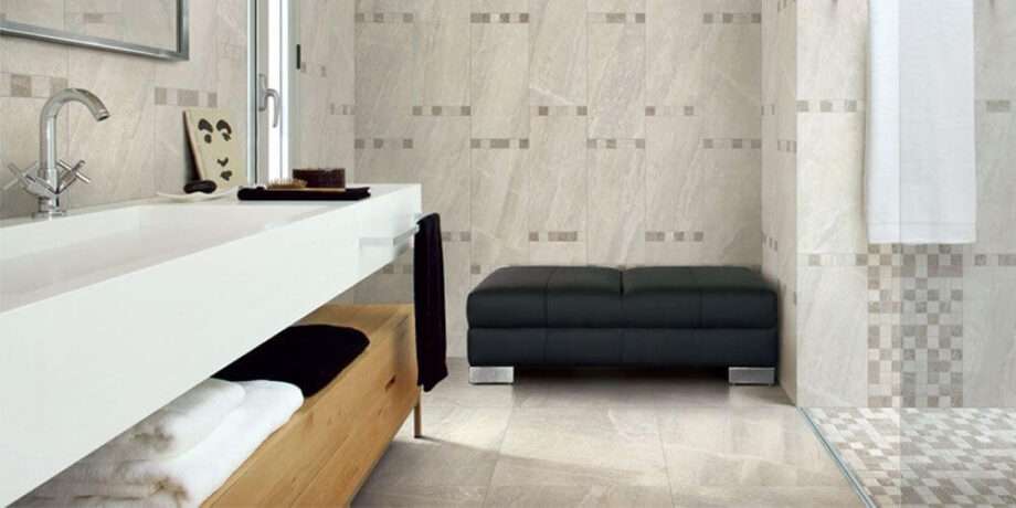 Flint Ivory tile Happy Floors room