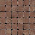 Pietra DAssisi Rosso 2x2 mosaic happy floors