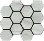 Bardiglio Grigio Natural Hexagon Mosaic