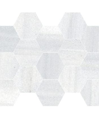 macael blanco hexagon mosaic