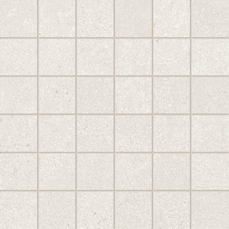 Phase white 2x2 mosaic tile