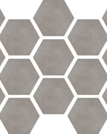 Etna Gris hexagon mosaic happy floors