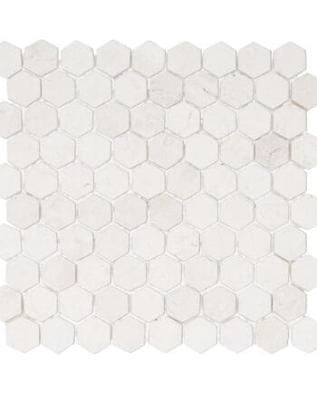 Mini Hexagon White Marble ZPMH-004