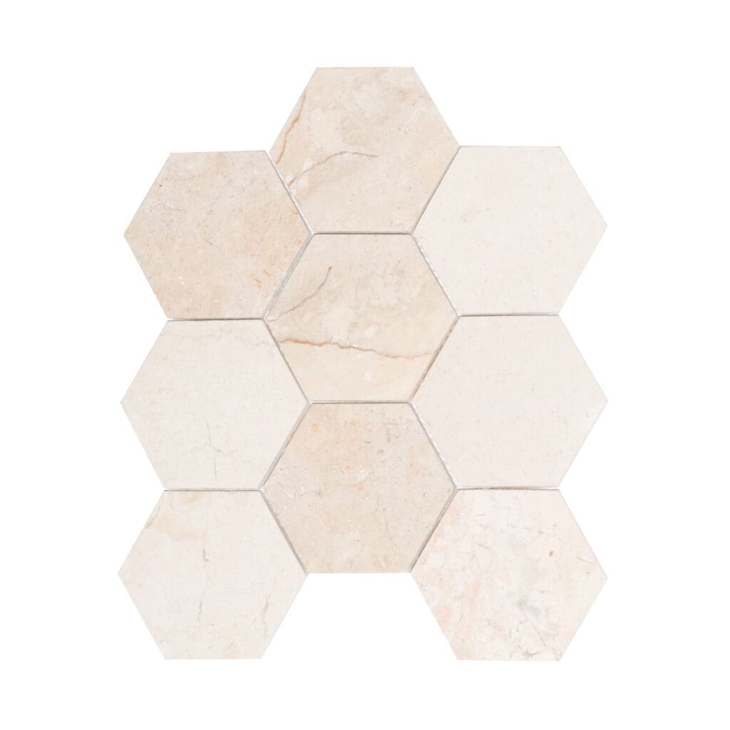 Hexagon XL White Marble ZPXH-004 WET ZenParadise